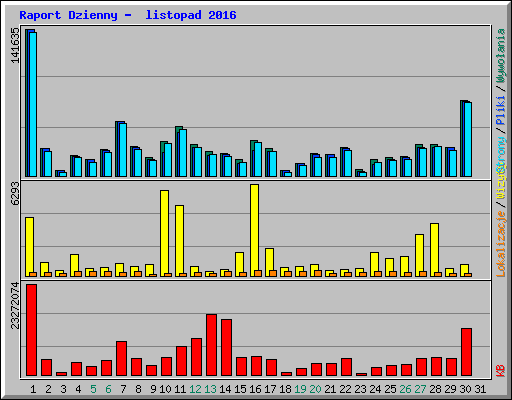 Raport Dzienny -  listopad 2016