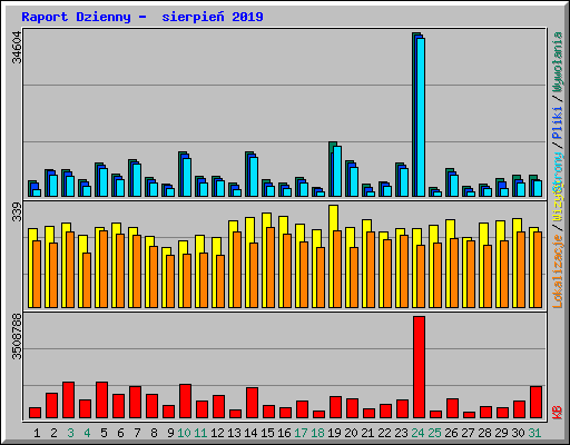 Raport Dzienny -  sierpie� 2019
