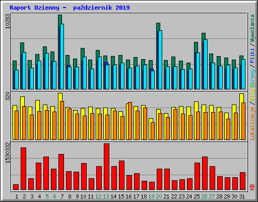 Raport Dzienny -  pa�dziernik 2019