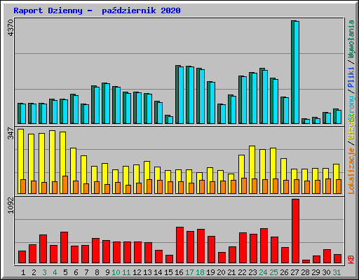 Raport Dzienny -  pa�dziernik 2020