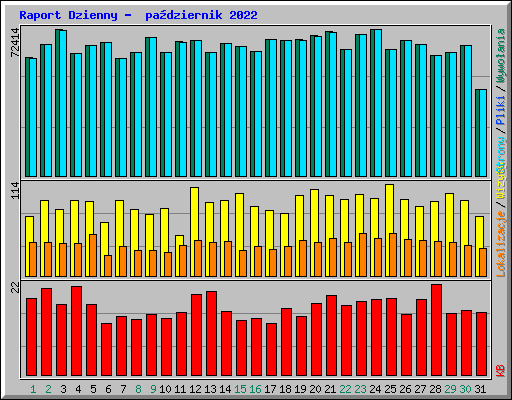 Raport Dzienny -  pa�dziernik 2022