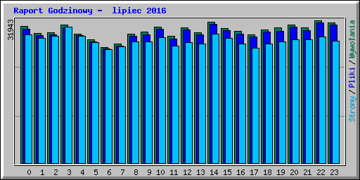 Raport Godzinowy -  lipiec 2016