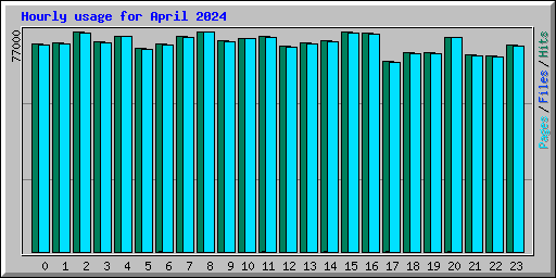 Hourly usage for April 2024
