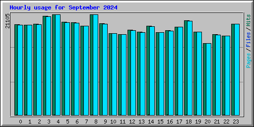 Hourly usage for September 2024